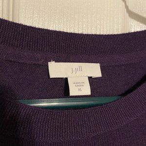 J. Jill Purple knit sweater